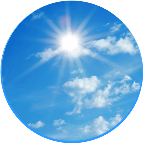 暑い日差しの写真