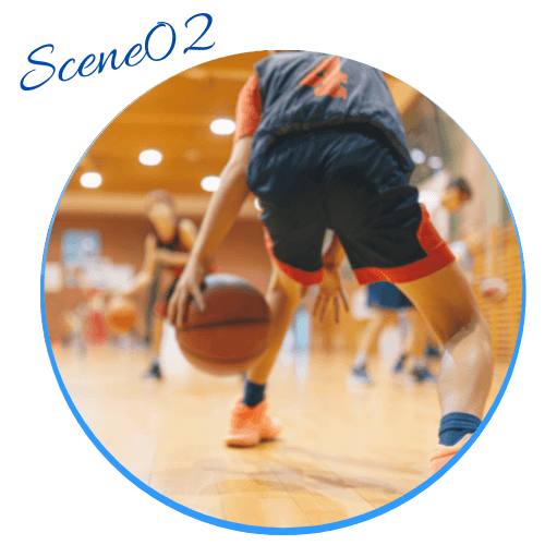 バスケットボールをしている人のイメージ