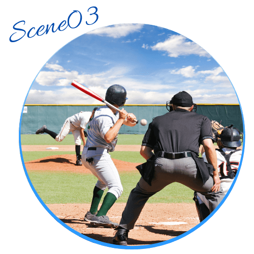 野球をしている人のイメージ